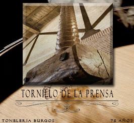 Tonelería Burgos tornillo de la prensa